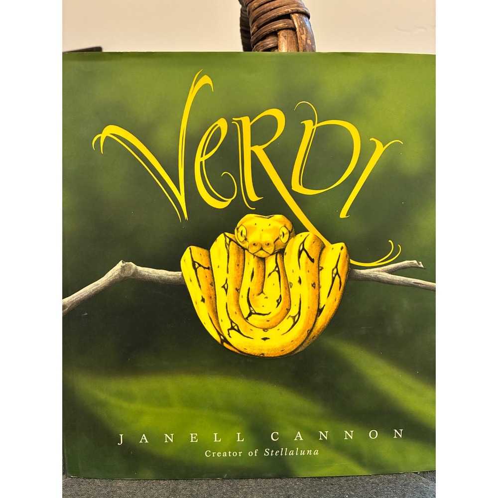 1997 Verdi: A Colorful Snake Picture Book Story Hardcover Cannon Vintage